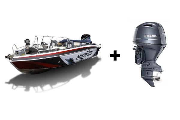 Купить Комплект Алюминиевая лодка (катер) Mikatsu (Микатсу) 590 (Z99) Premium + мотор Yamaha F115BETL
